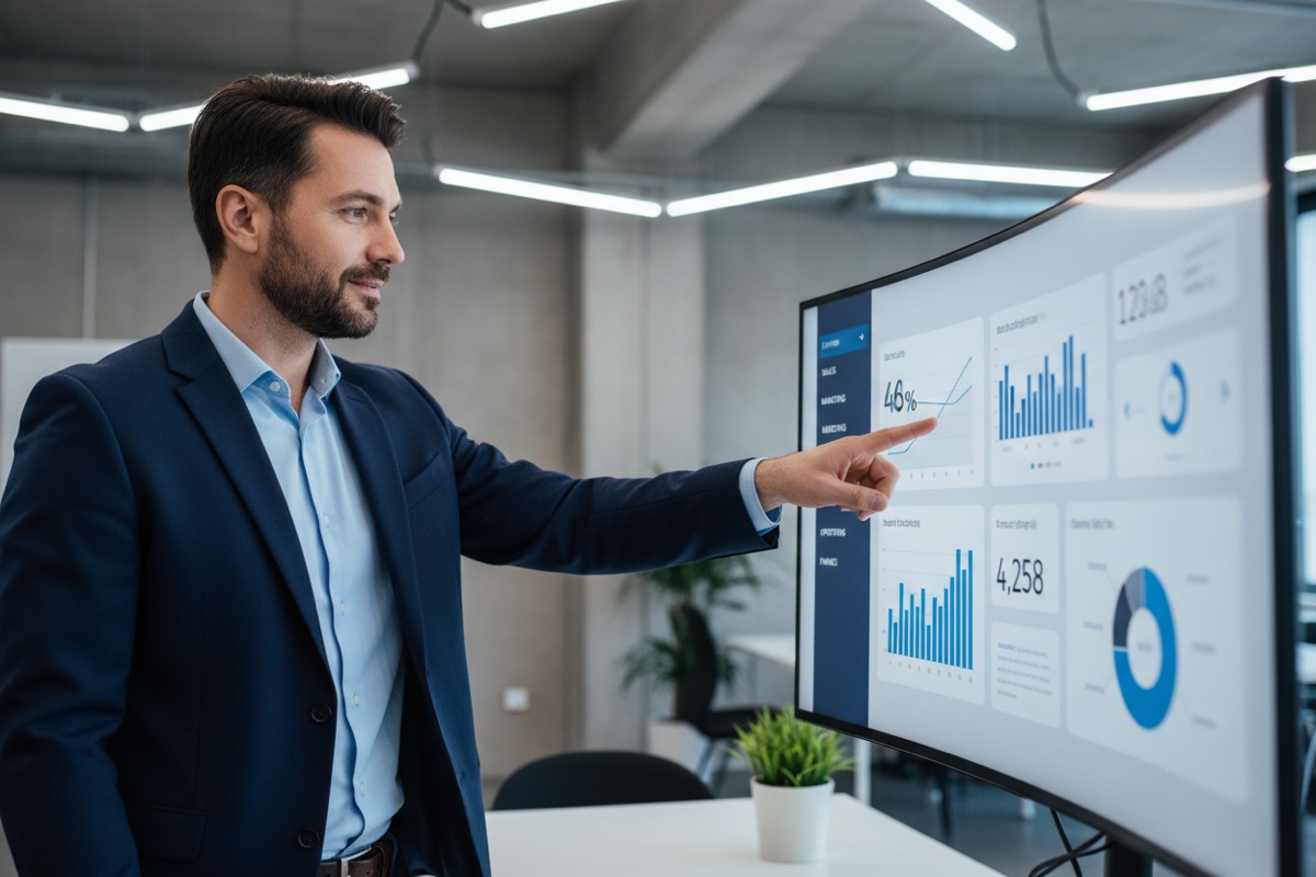 Live reporting dashboard pulling from business data